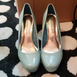 Madden girl mint green heels